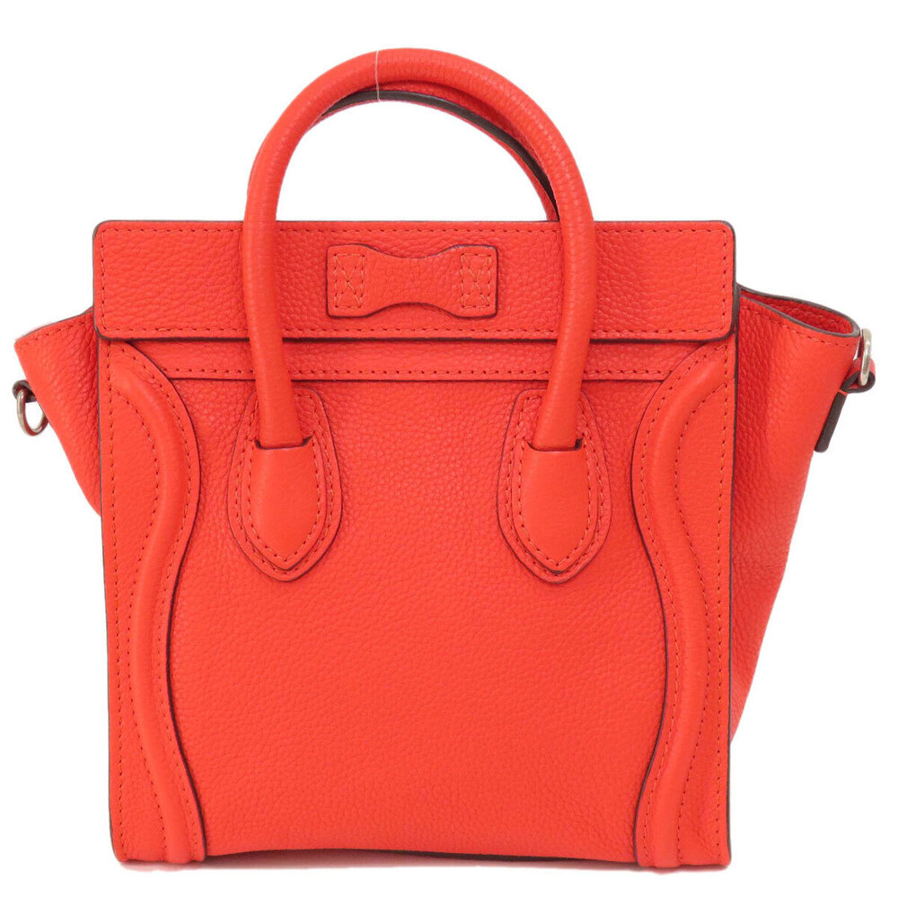 Celine Luggage Handbag Calfskin Black